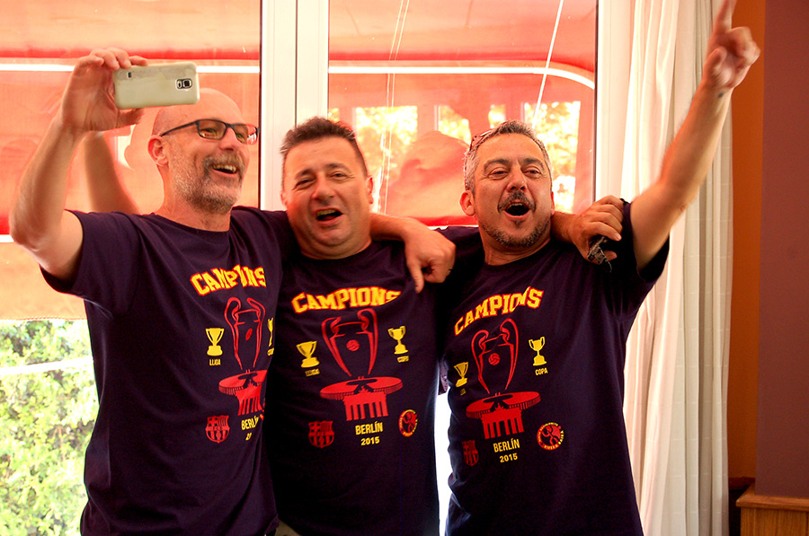 La Penya Barcelonista Ribera Baixa celebra amb un dinar el Triplet 2015